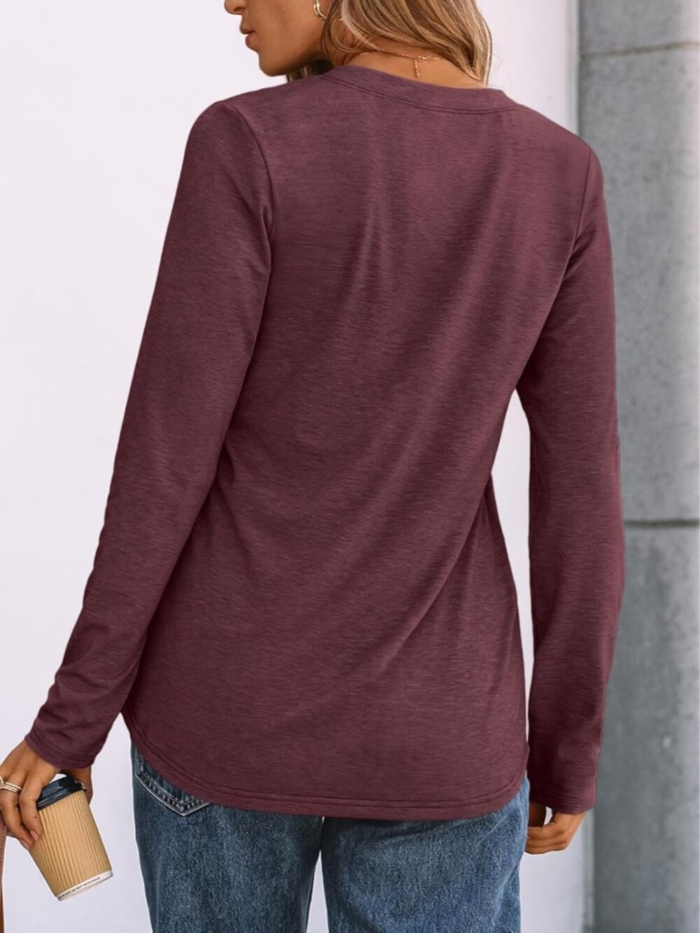 Women's Long Sleeve Shirts 2026 Fall Outfits Dressy Casual Tops - Picture 4 of 5